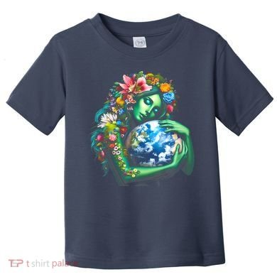 Green Mother Earth Day Toddler T-Shirt