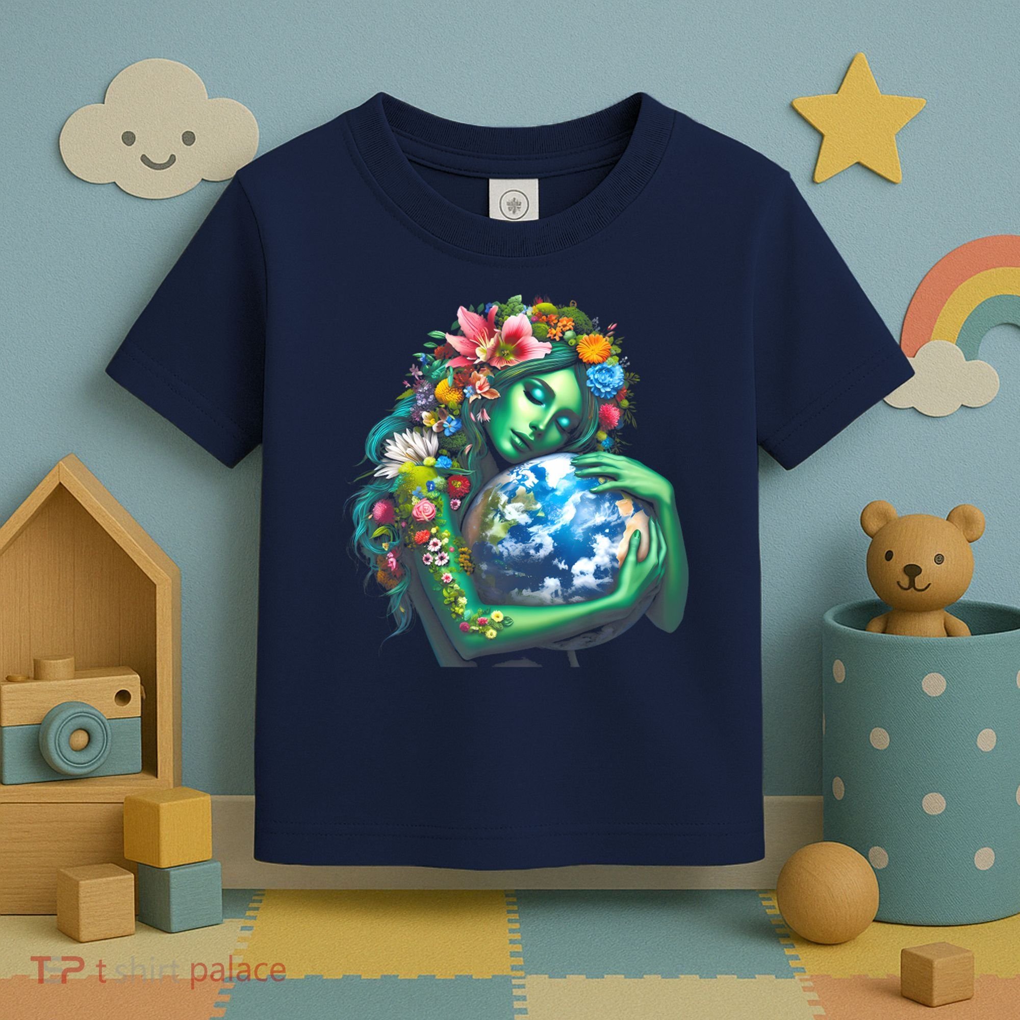 Green Mother Earth Day Toddler T-Shirt