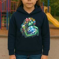 Green Mother Earth Day Kids Hoodie thumb 3