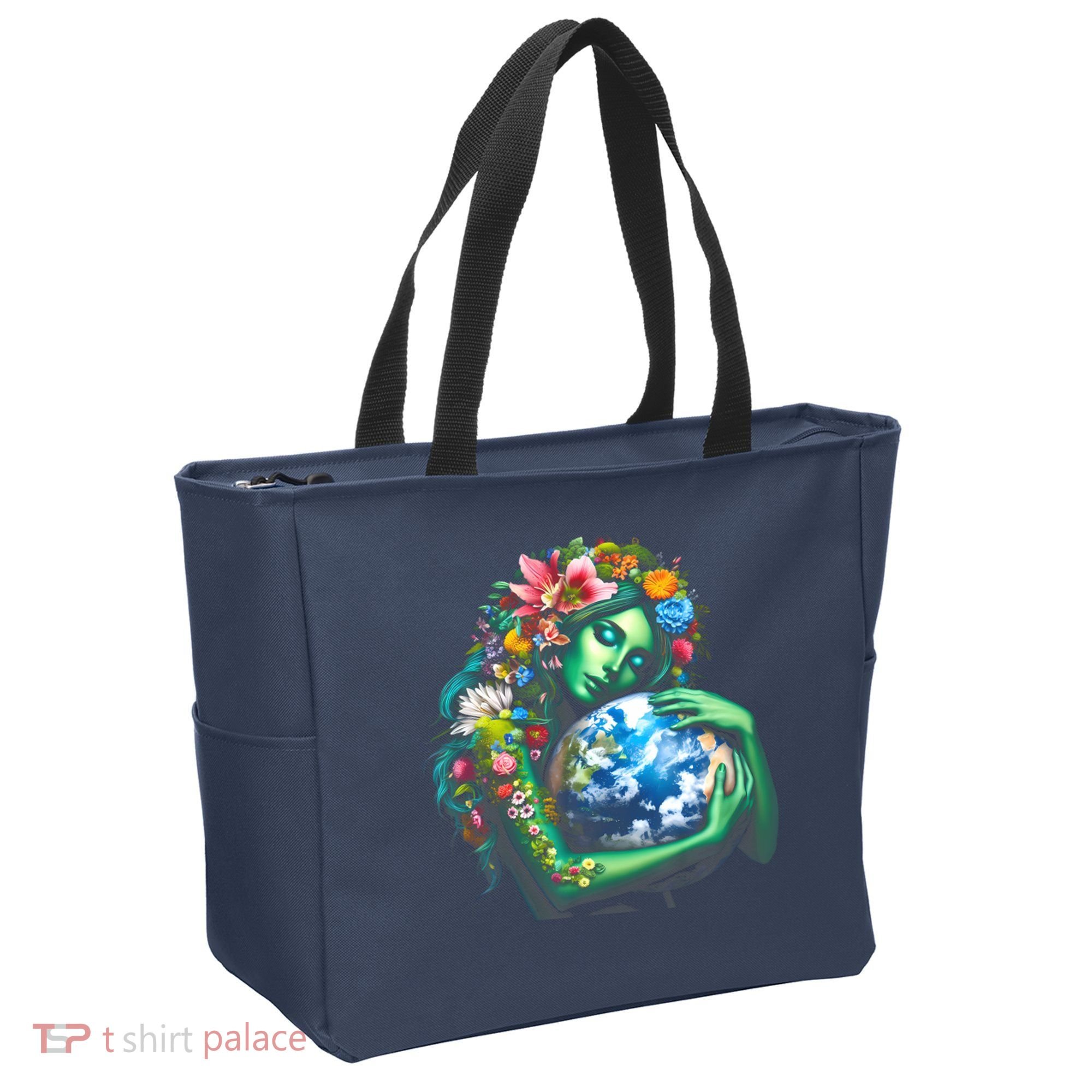 Green Mother Earth Day Tote Bag