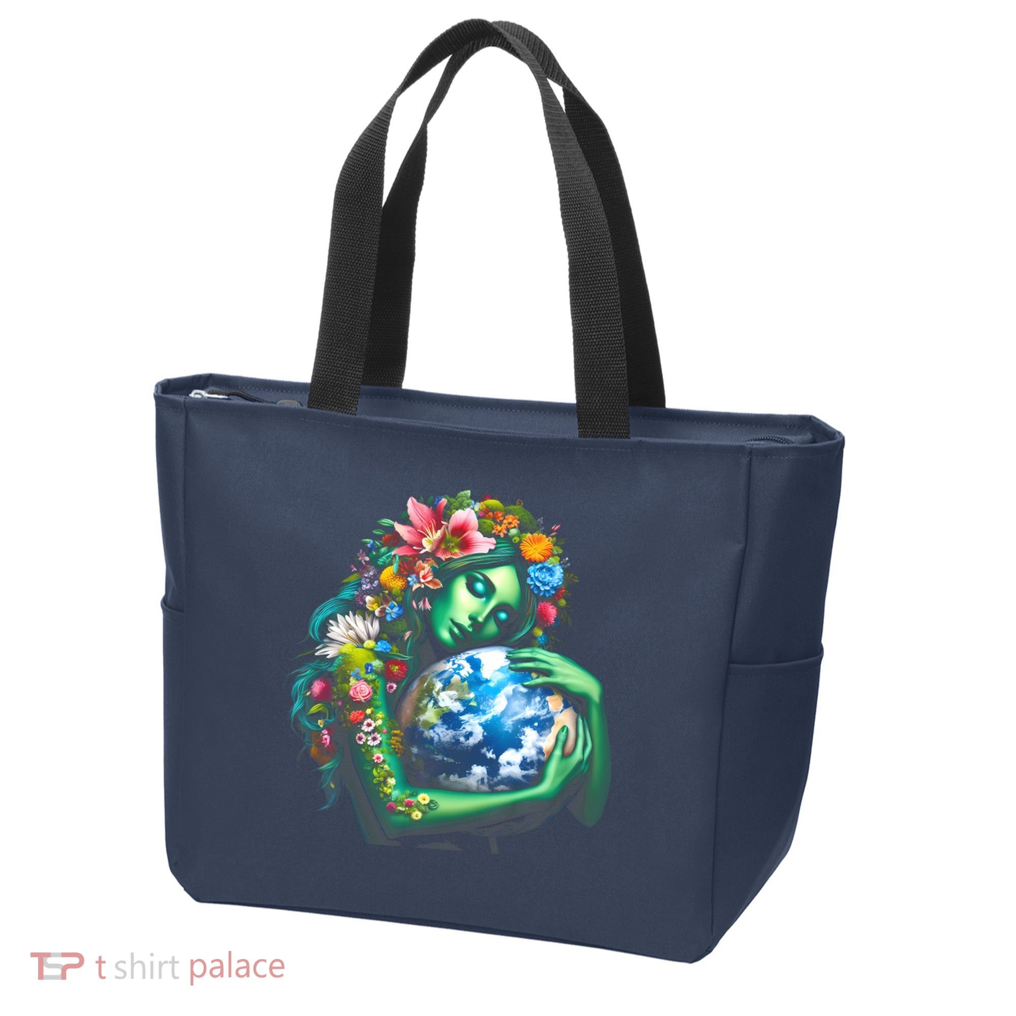 Green Mother Earth Day Tote Bag