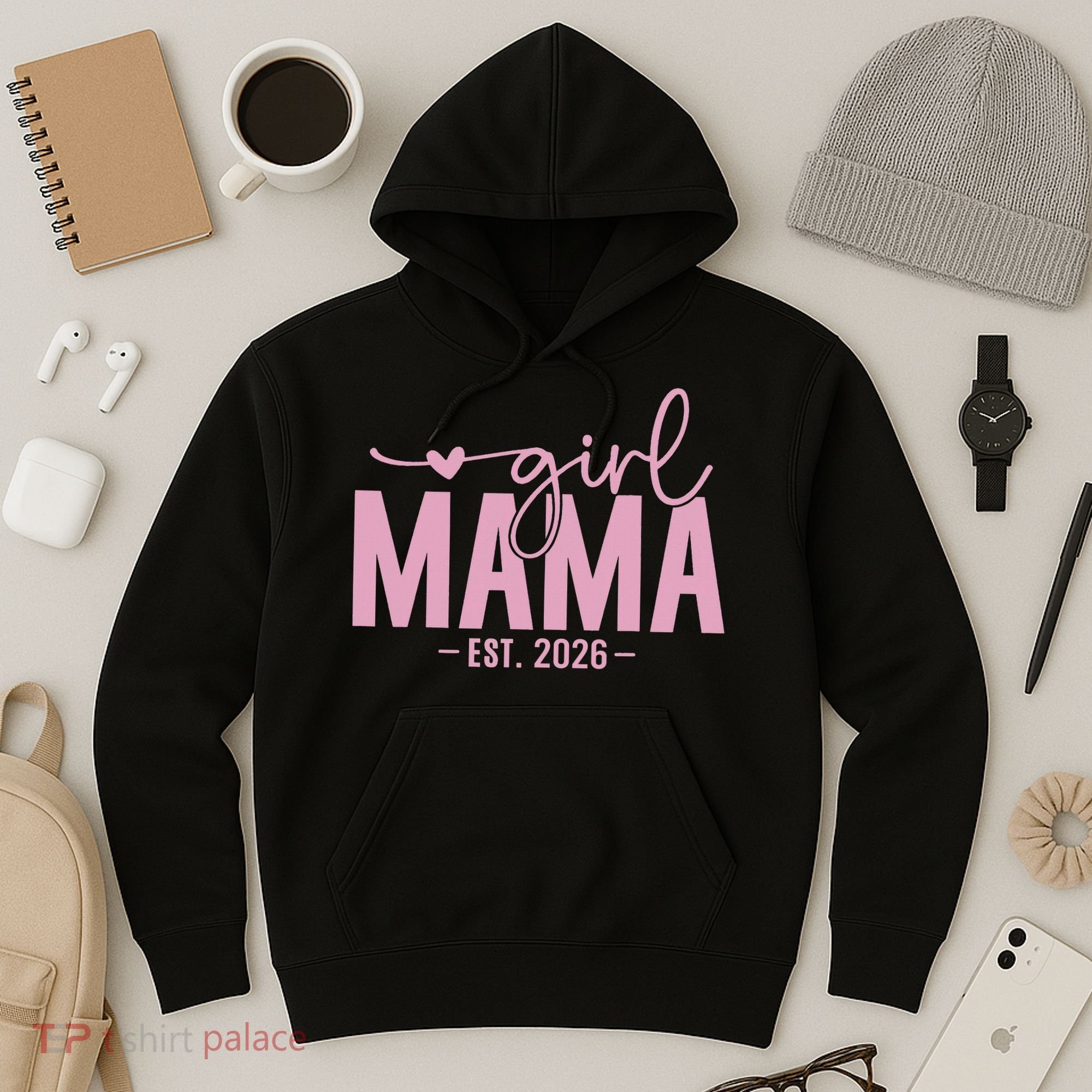 Girl Mama EST 2026 Hoodie