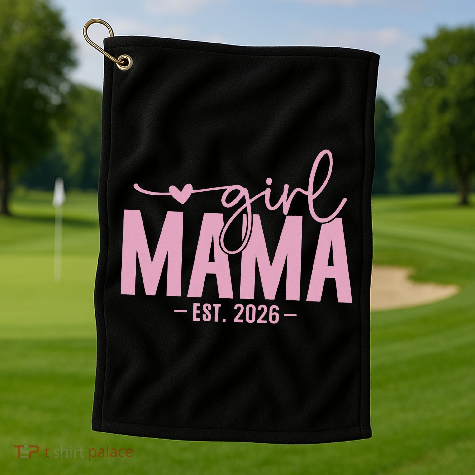 Girl Mama EST 2026 Golf Towel