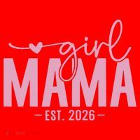 Girl Mama EST 2026 Santa Hat thumb 1