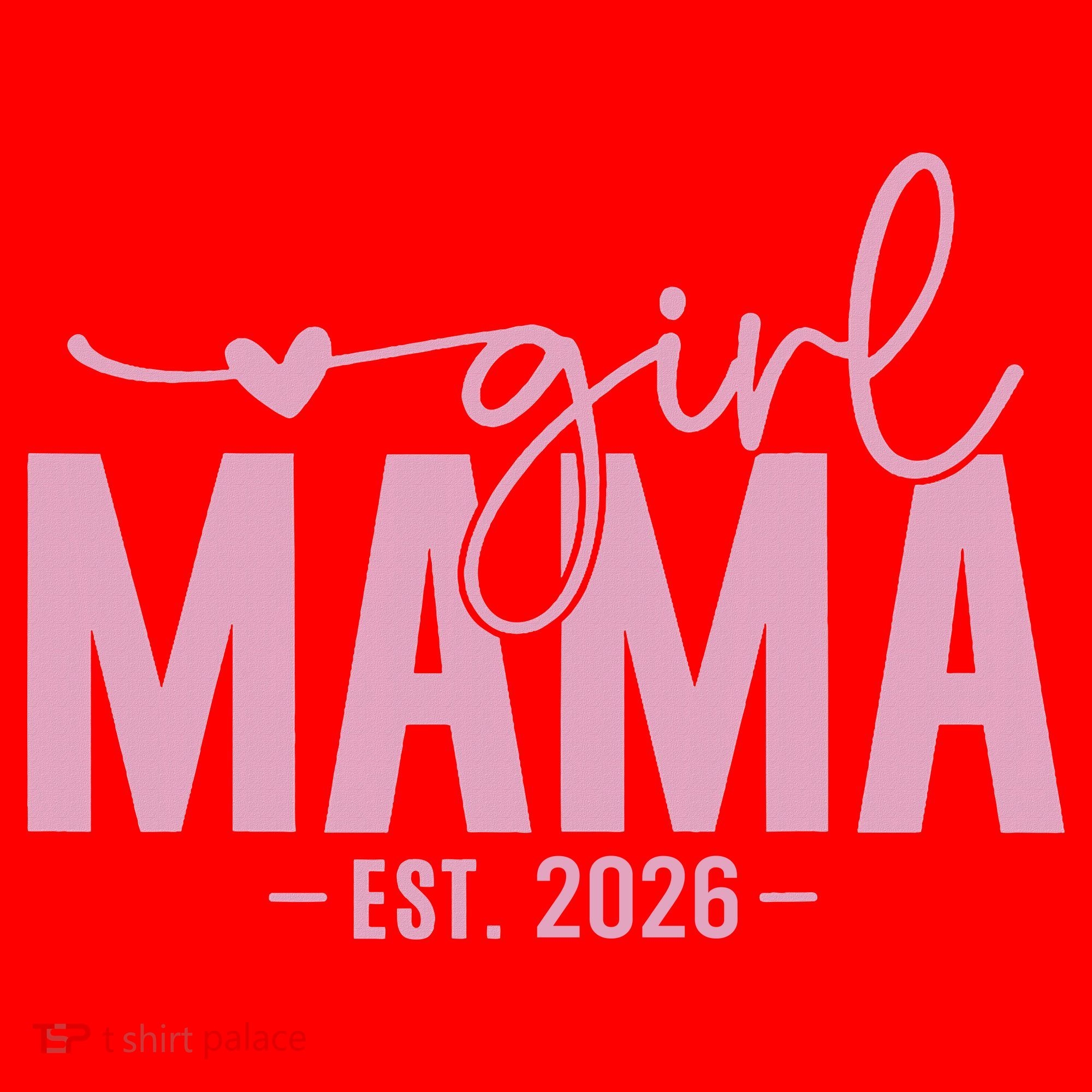 Girl Mama EST 2026 Santa Hat