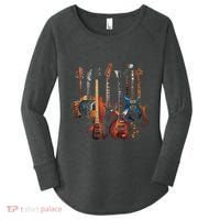 Guitar Musician Electric Guitars Player Women's Perfect Tri Tunic Long Sleeve Shirt thumb 0
