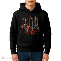 Guitar Musician Electric Guitars Player Kids Hoodie thumb 4