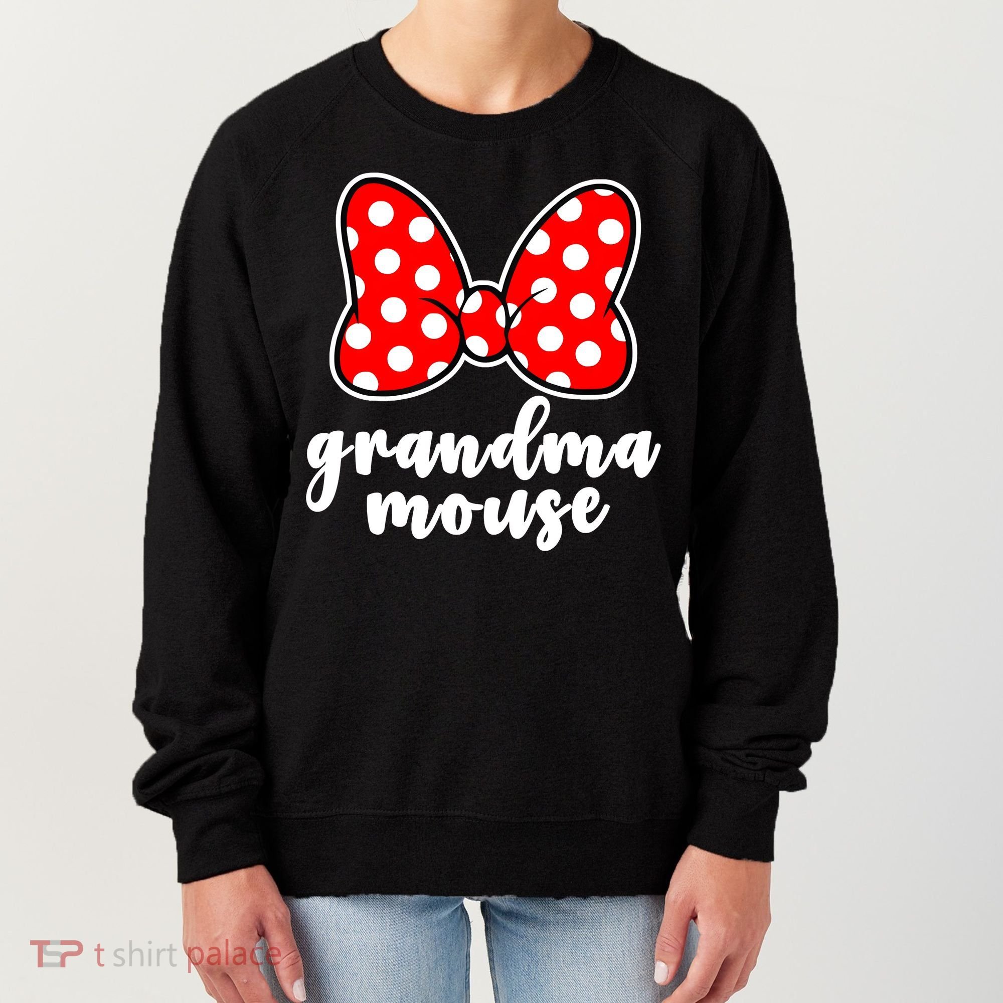 Grandma Mouse Family Vacation Funny Grandma Mouse Women's Sweatshirt