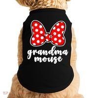 Grandma Mouse Family Vacation Funny Grandma Mouse Doggie Tank thumb 0