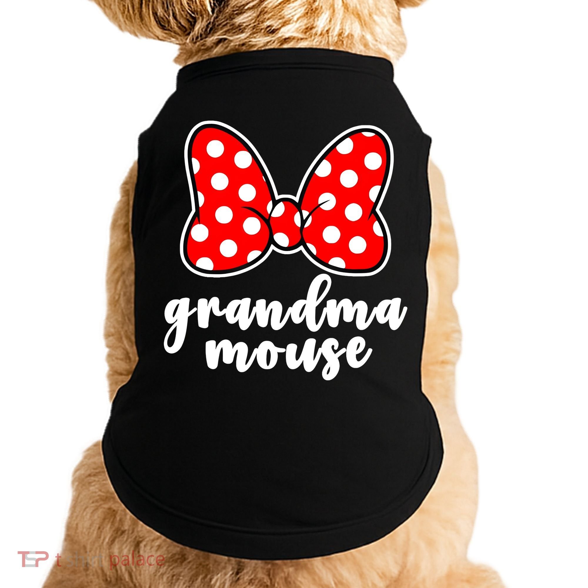 Grandma Mouse Family Vacation Funny Grandma Mouse Doggie Tank