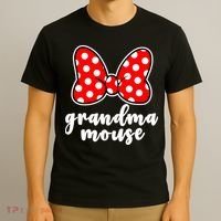 Grandma Mouse Family Vacation Funny Grandma Mouse T-Shirt thumb 3