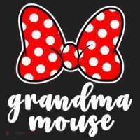 Grandma Mouse Family Vacation Funny Grandma Mouse Beanie thumb 2