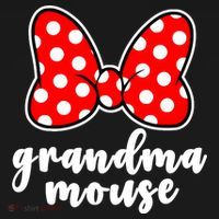 Grandma Mouse Family Vacation Funny Grandma Mouse Coaster thumb 2