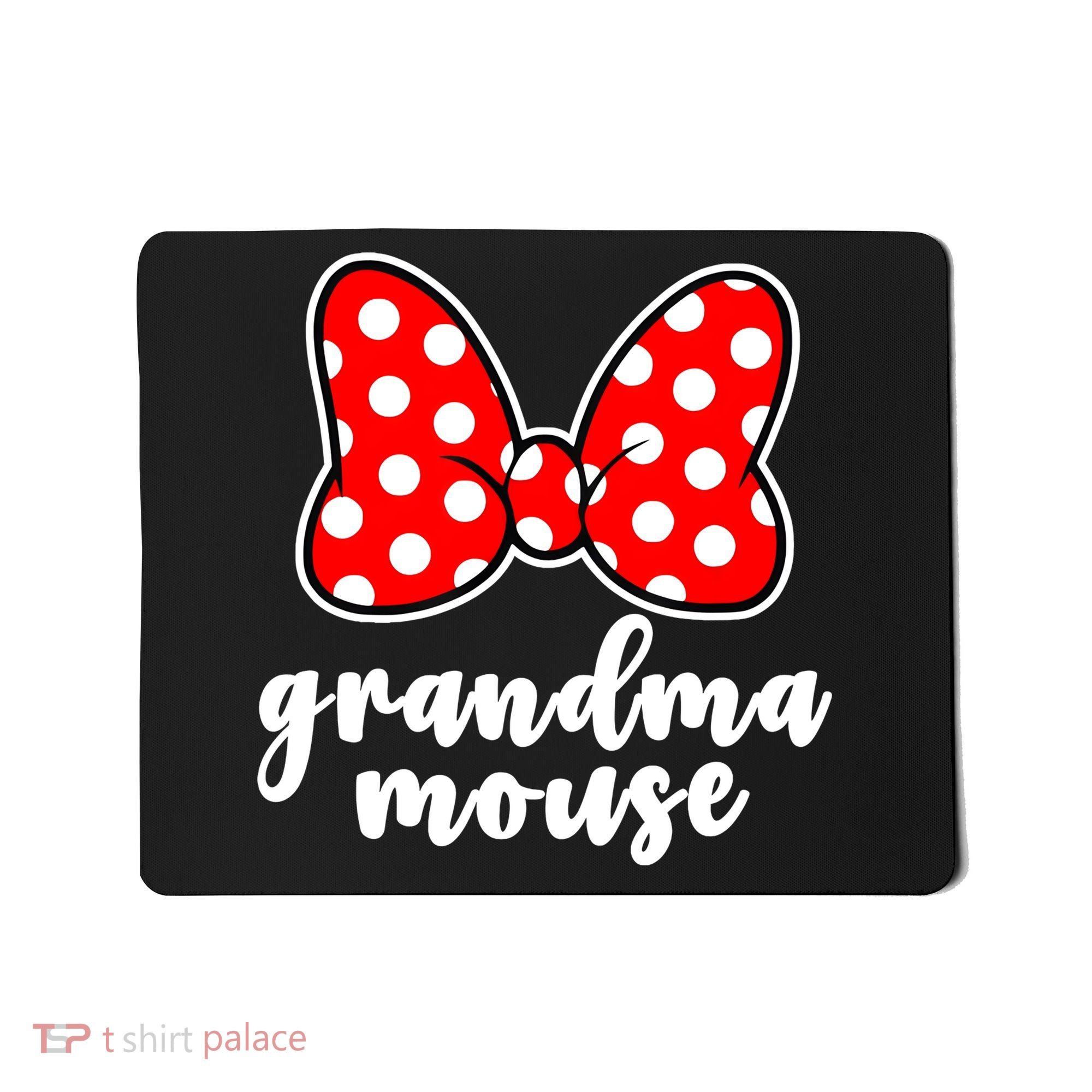 Grandma Mouse Family Vacation Funny Grandma Mouse Mousepad