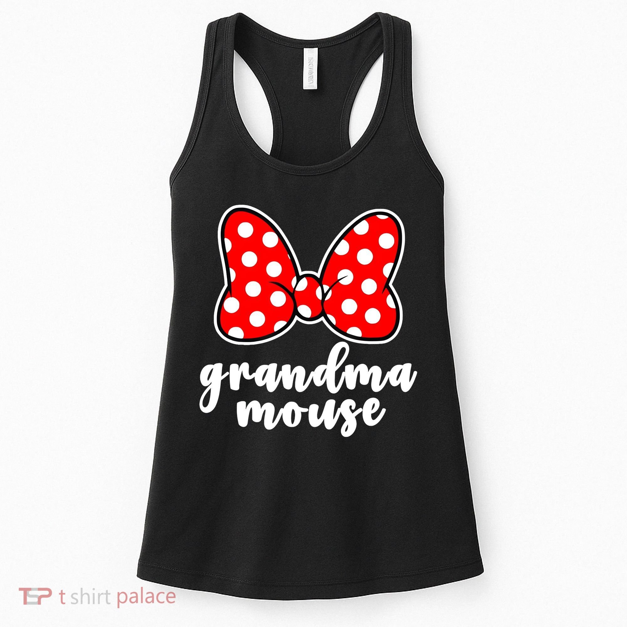 Grandma Mouse Family Vacation Funny Grandma Mouse Women's Tank Top