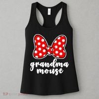 Grandma Mouse Family Vacation Funny Grandma Mouse Women's Tank Top thumb 3