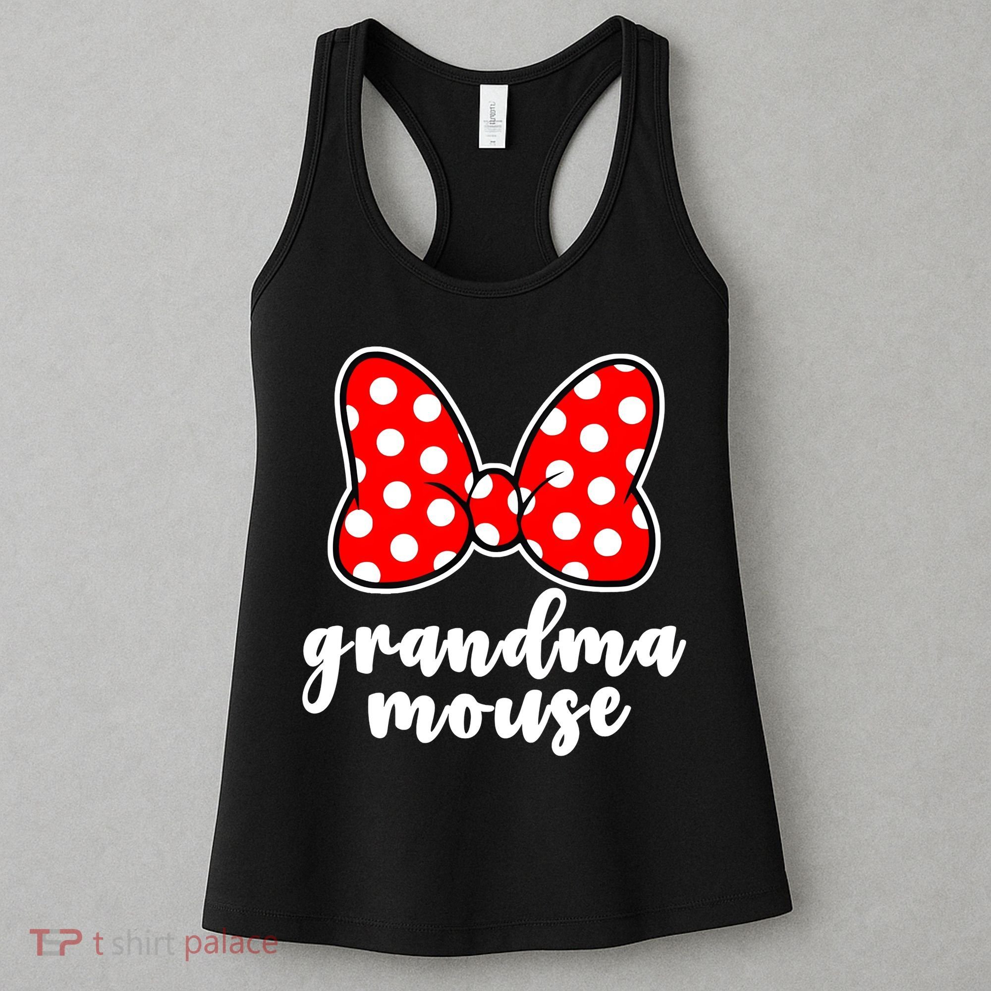 Grandma Mouse Family Vacation Funny Grandma Mouse Women's Tank Top