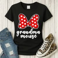 Grandma Mouse Family Vacation Funny Grandma Mouse Women's T-Shirt thumb 3