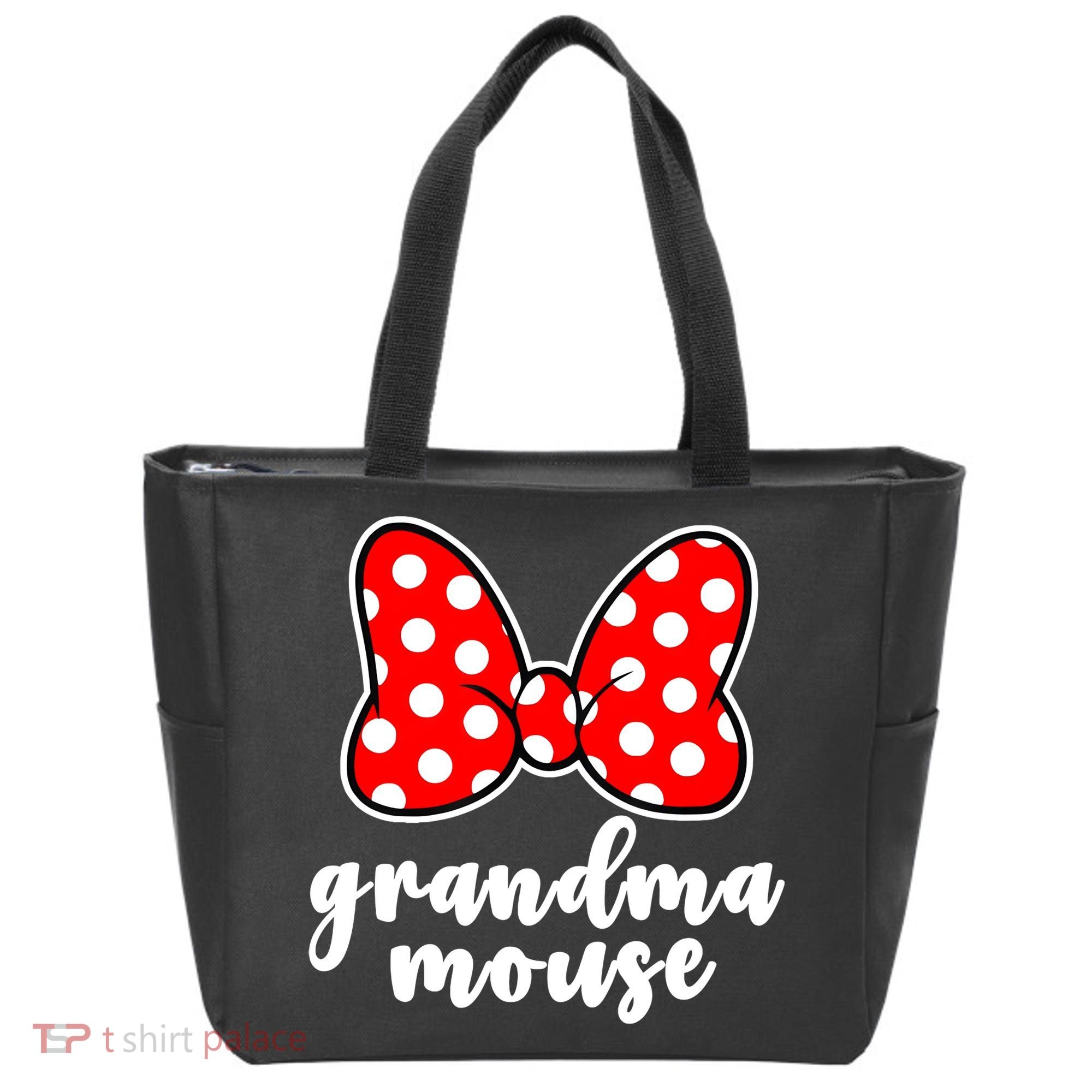 Grandma Mouse Family Vacation Funny Grandma Mouse Tote Bag