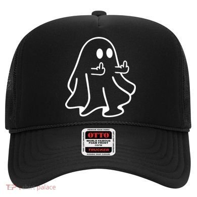Ghost Middle Finger Funny Ghost Halloween Hat