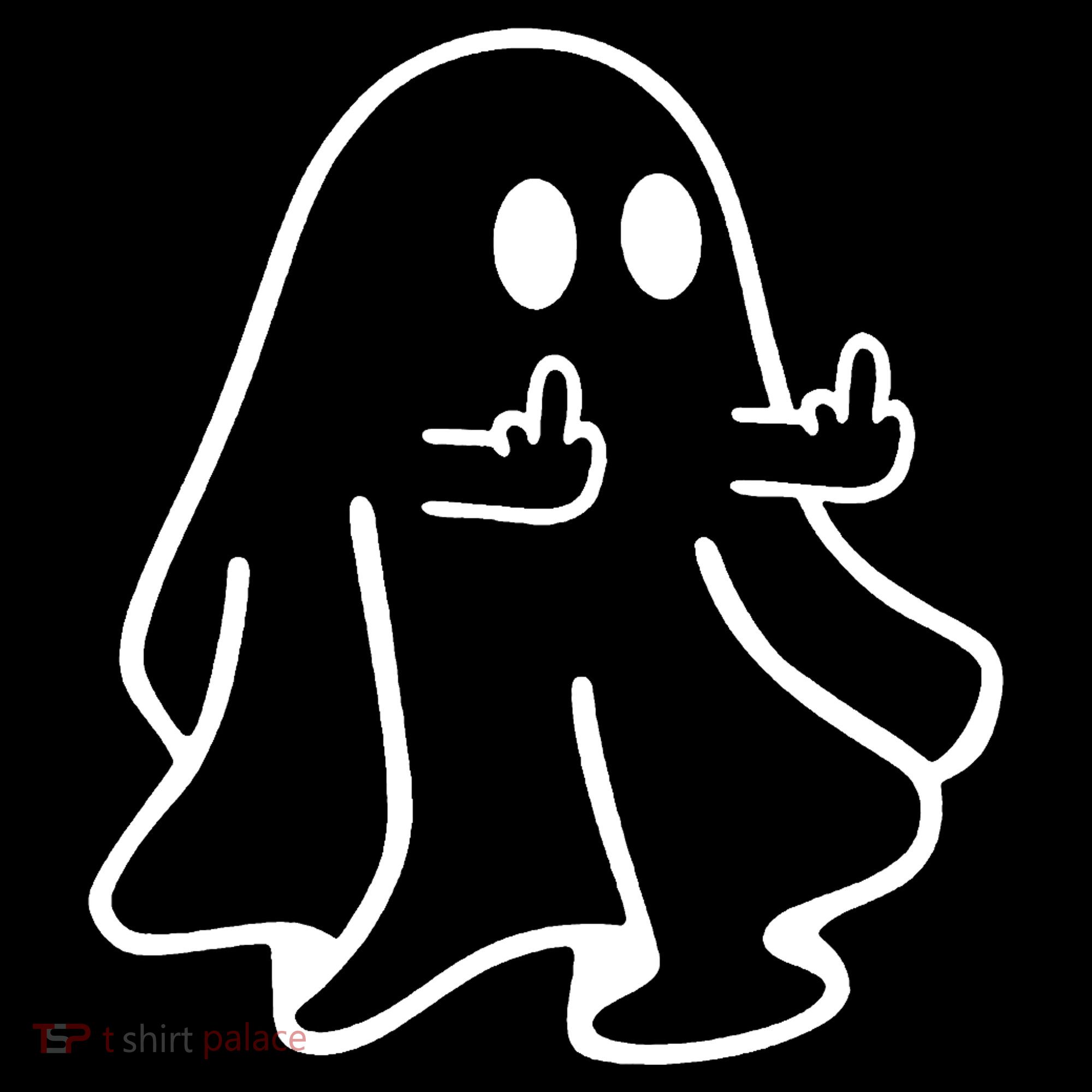 Ghost Middle Finger Funny Ghost Halloween Visor