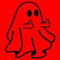 Ghost Middle Finger Funny Ghost Halloween Santa Hat thumb 1