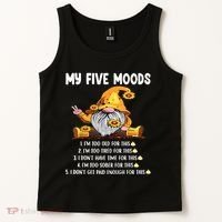 Gnome My Five Moods 1. IM Too Old For This Shit Tank Top thumb 2