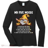 Gnome My Five Moods 1. IM Too Old For This Shit Women's Long Sleeve Shirt thumb 0