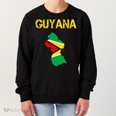 Guyana Map Flag Of Guyana Women's Sweatshirt