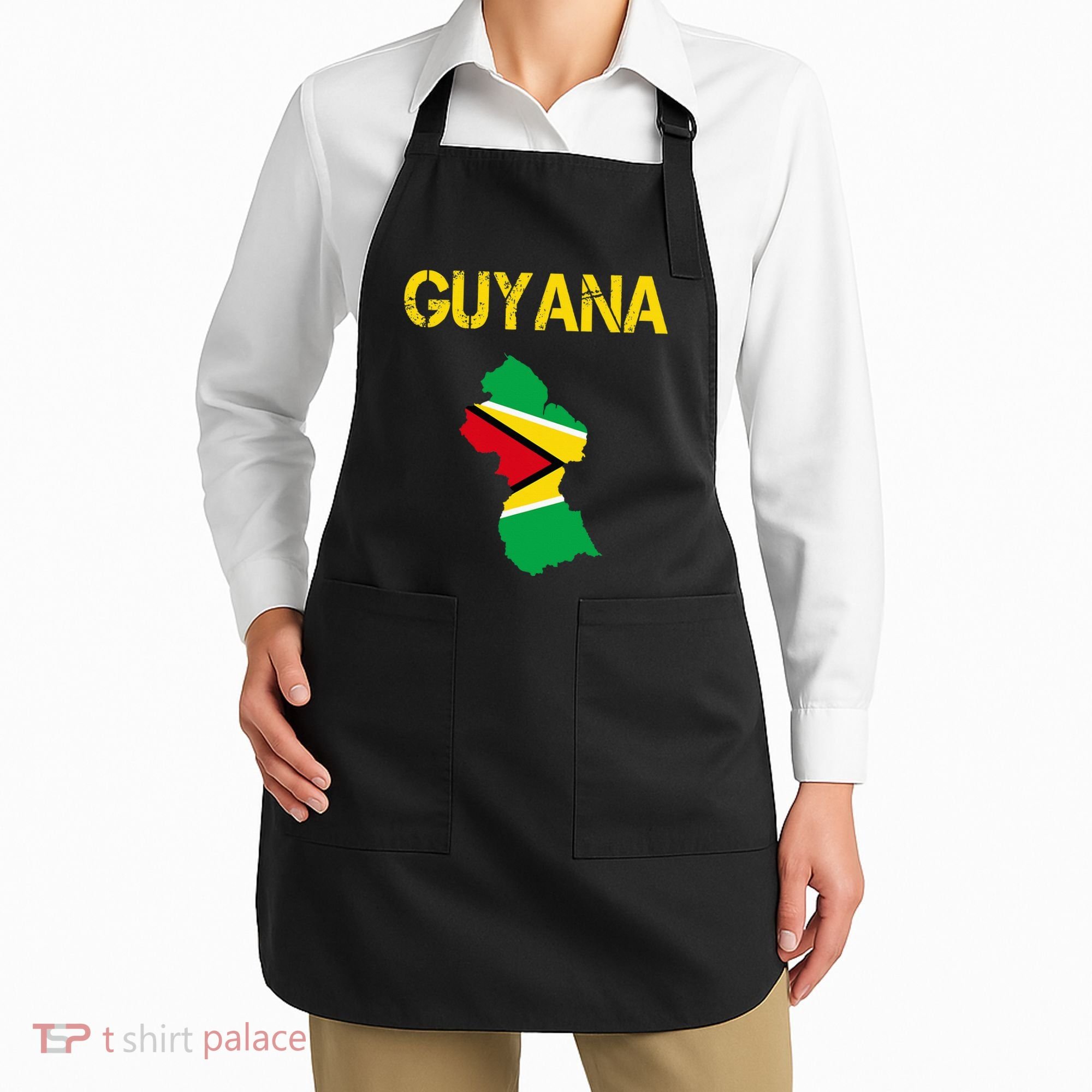 Guyana Map Flag Of Guyana Apron