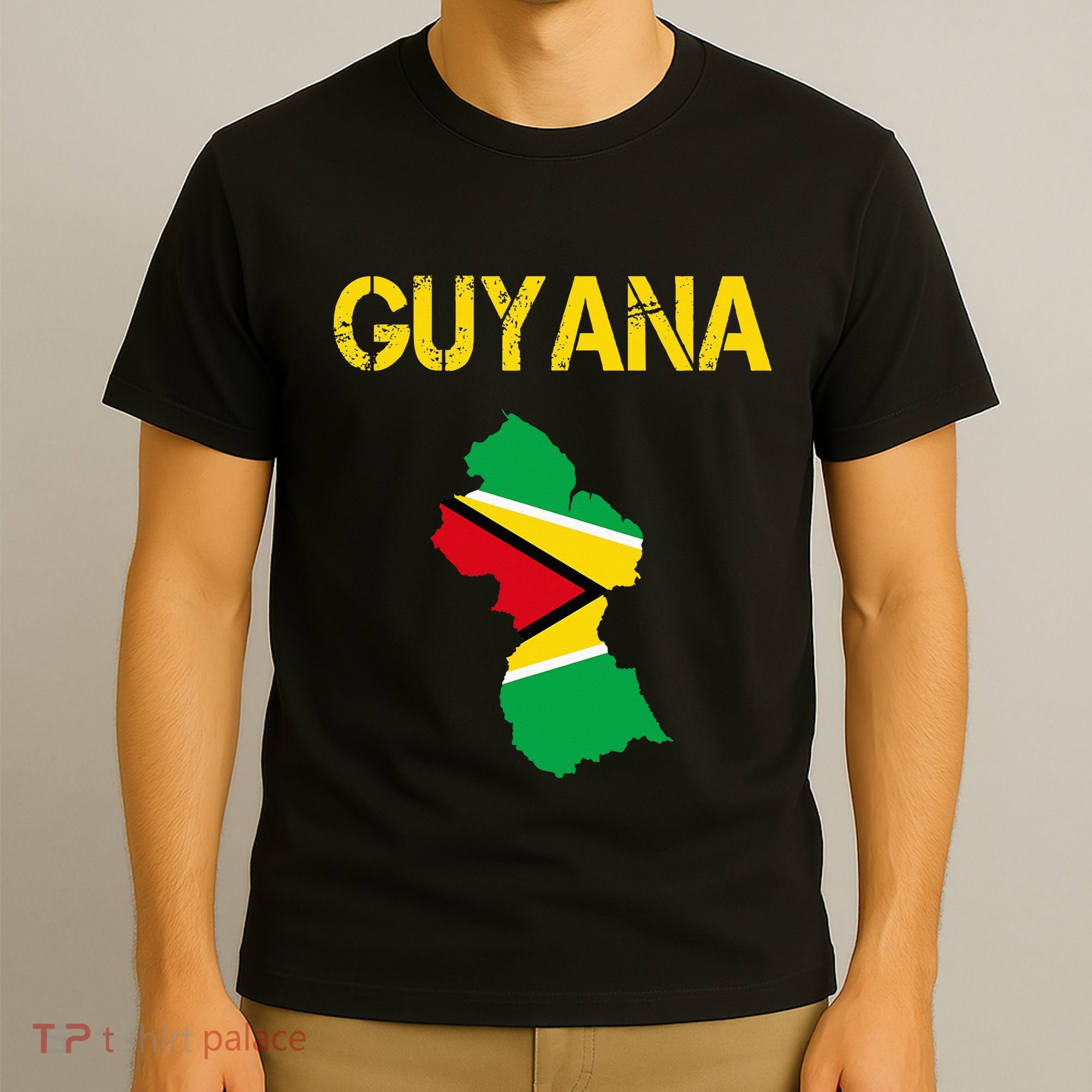 Guyana Map Flag Of Guyana T-Shirt