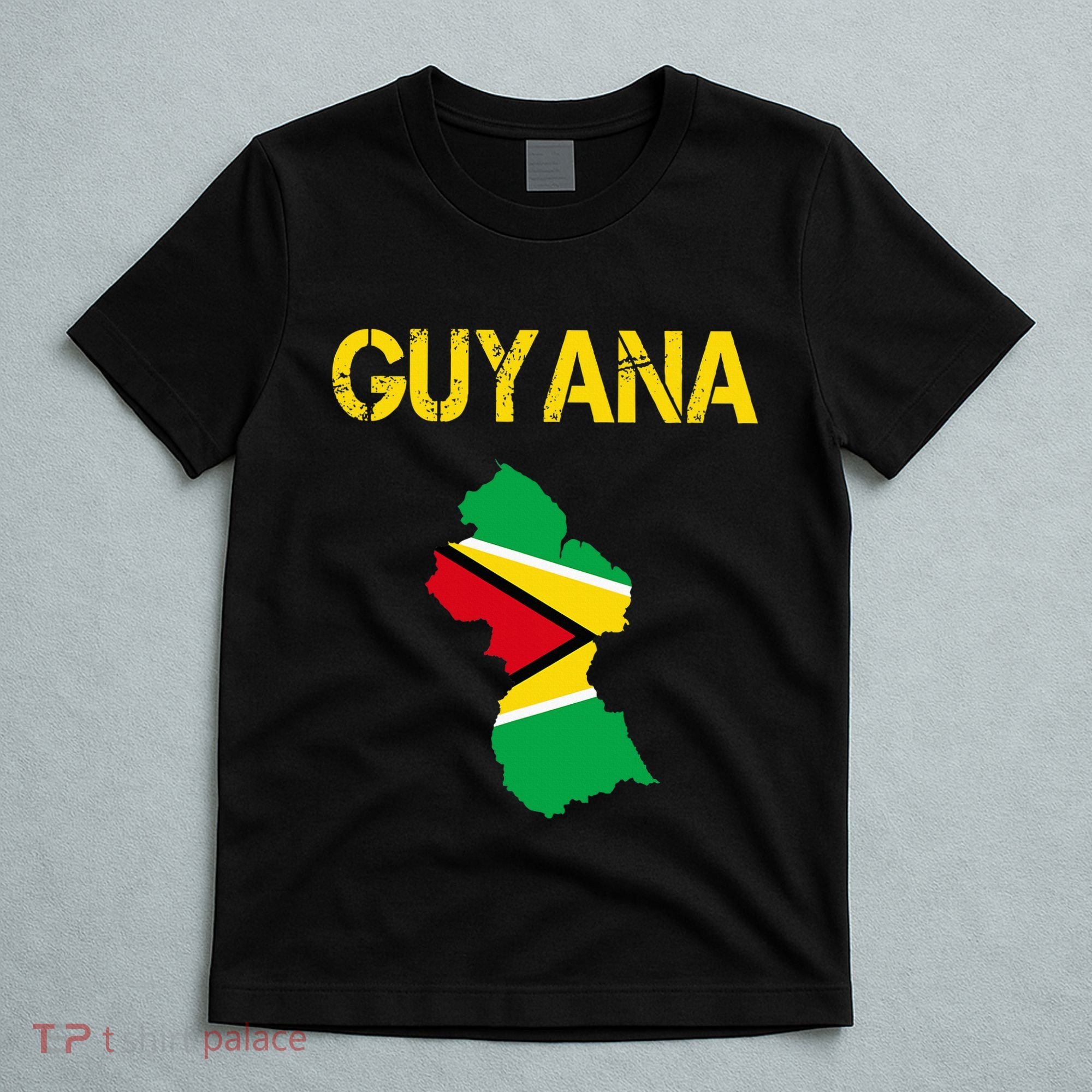 Guyana Map Flag Of Guyana T-Shirt