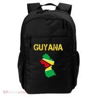 Guyana Map Flag Of Guyana Backpack thumb 0