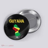 Guyana Map Flag Of Guyana Button thumb 0