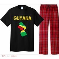 Guyana Map Flag Of Guyana Pajama Set thumb 0