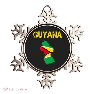 Guyana Map Flag Of Guyana Ornament