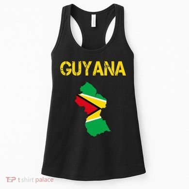 Guyana Map Flag Of Guyana Women's Tank Top