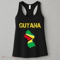 Guyana Map Flag Of Guyana Women's Tank Top thumb 3