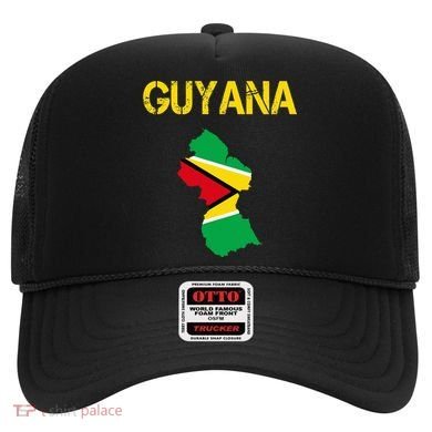 Guyana Map Flag Of Guyana Hat