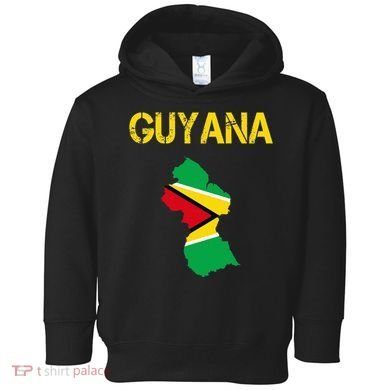 Guyana Map Flag Of Guyana Toddler Hoodie
