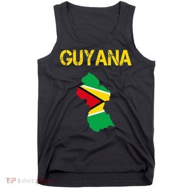 Guyana Map Flag Of Guyana Tank Top