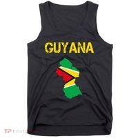 Guyana Map Flag Of Guyana Tank Top thumb 0
