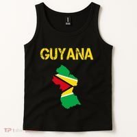 Guyana Map Flag Of Guyana Tank Top thumb 2