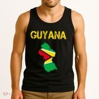 Guyana Map Flag Of Guyana Tank Top thumb 3
