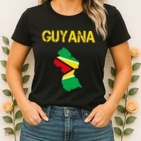 Guyana Map Flag Of Guyana Women's T-Shirt thumb 2