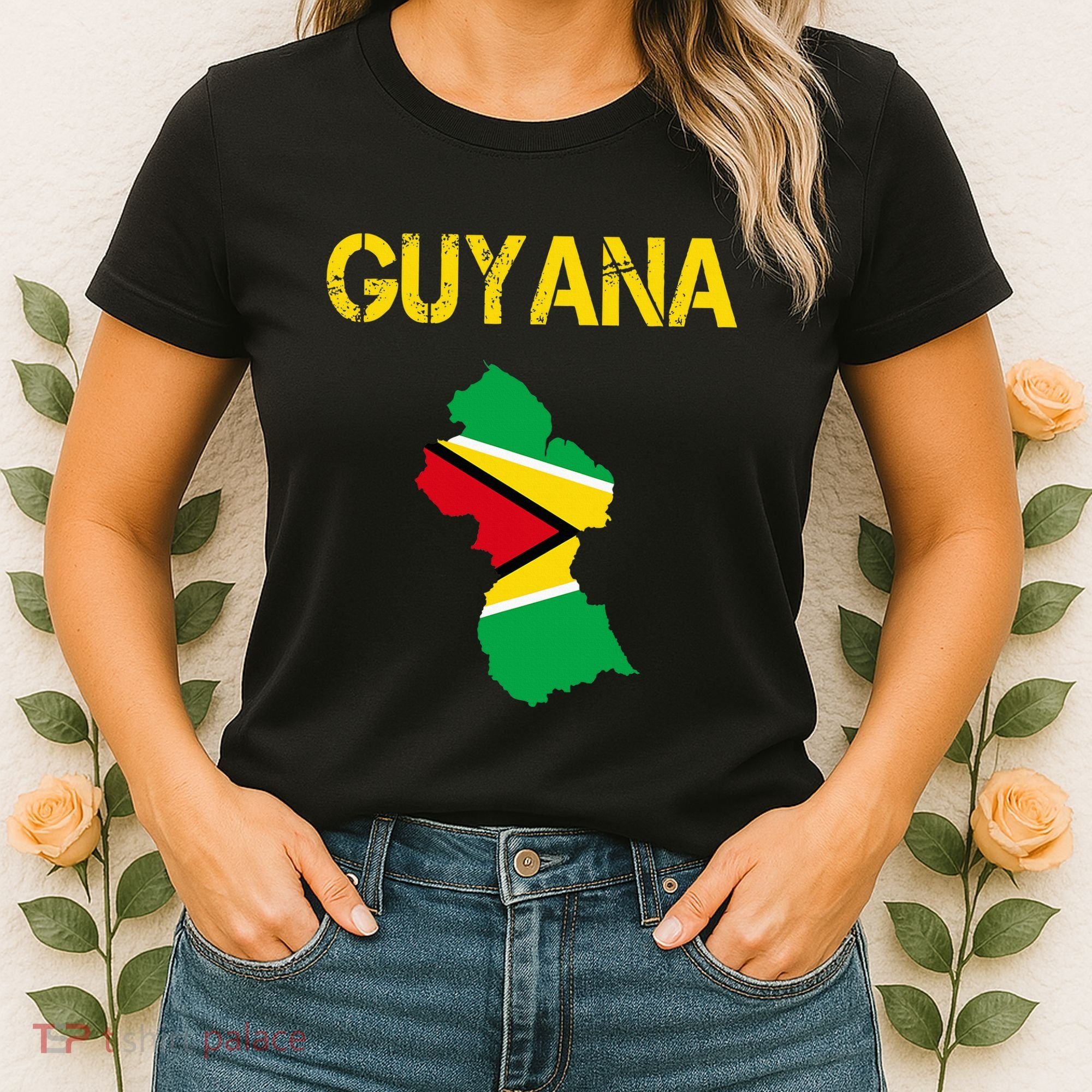 Guyana Map Flag Of Guyana Women's T-Shirt