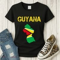 Guyana Map Flag Of Guyana Women's T-Shirt thumb 3