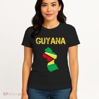 Guyana Map Flag Of Guyana Women's T-Shirt thumb 4