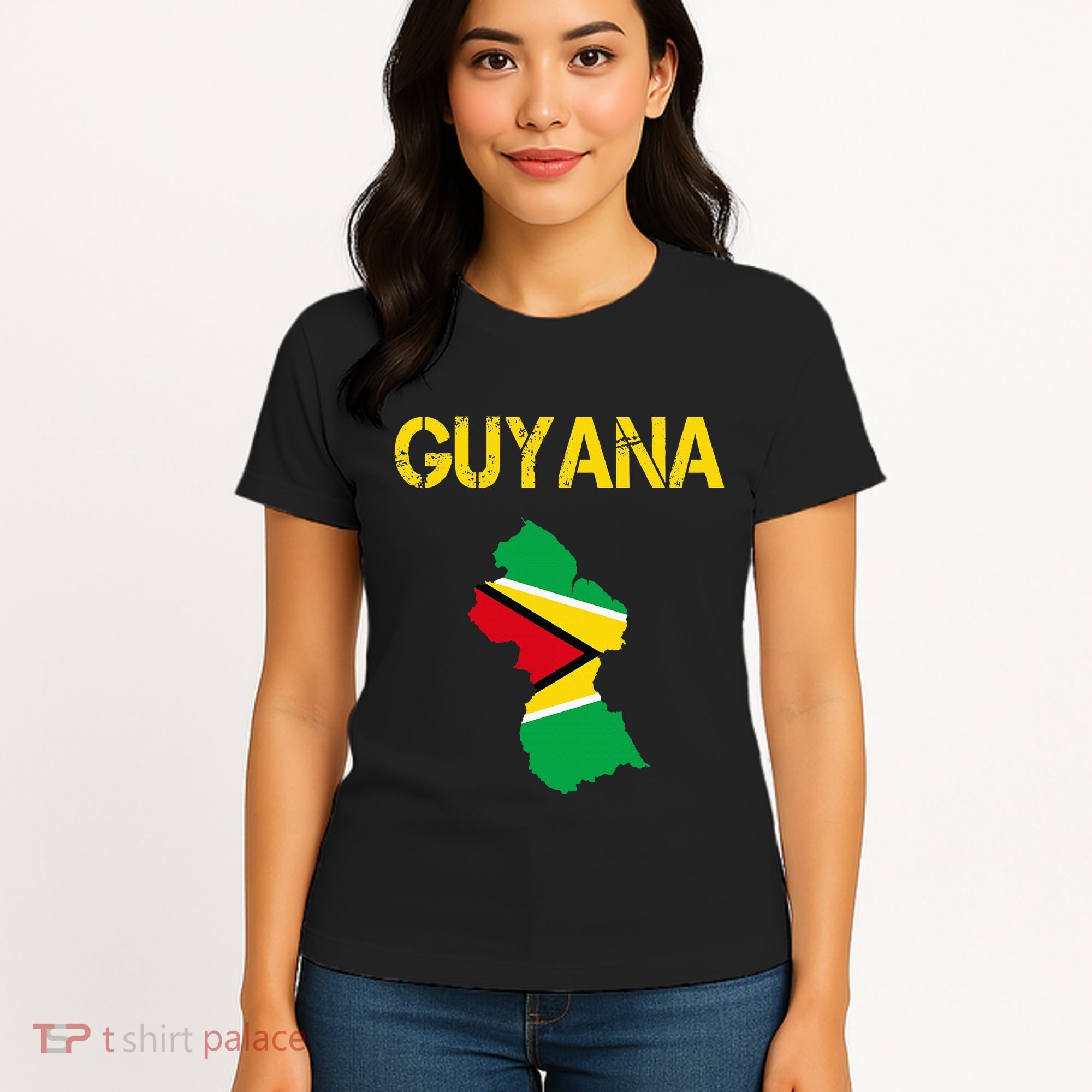Guyana Map Flag Of Guyana Women's T-Shirt