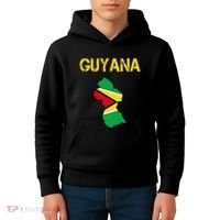Guyana Map Flag Of Guyana Kids Hoodie thumb 4